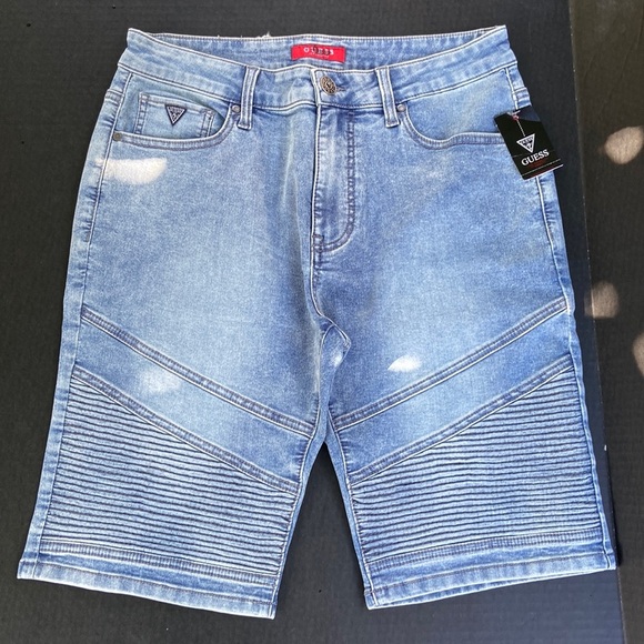 New GUESS Men’s Denim Shorts SZ 32 - Picture 1 of 7